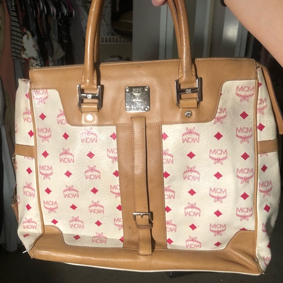 AUTH. MCM Visetos *RARE* Top Handle Top - Picture 8 of 8